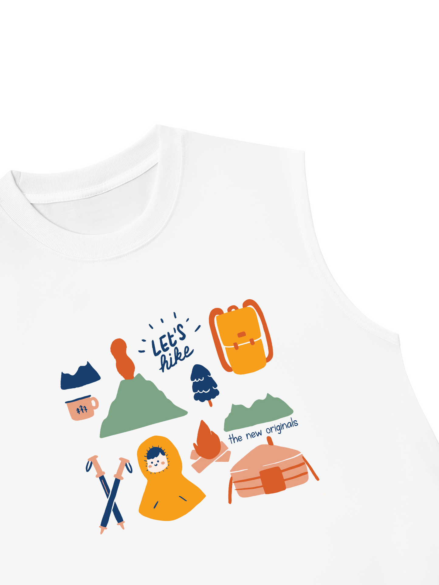 Áo Ba Lỗ Relaxed Fit Go Out Let_s Hike