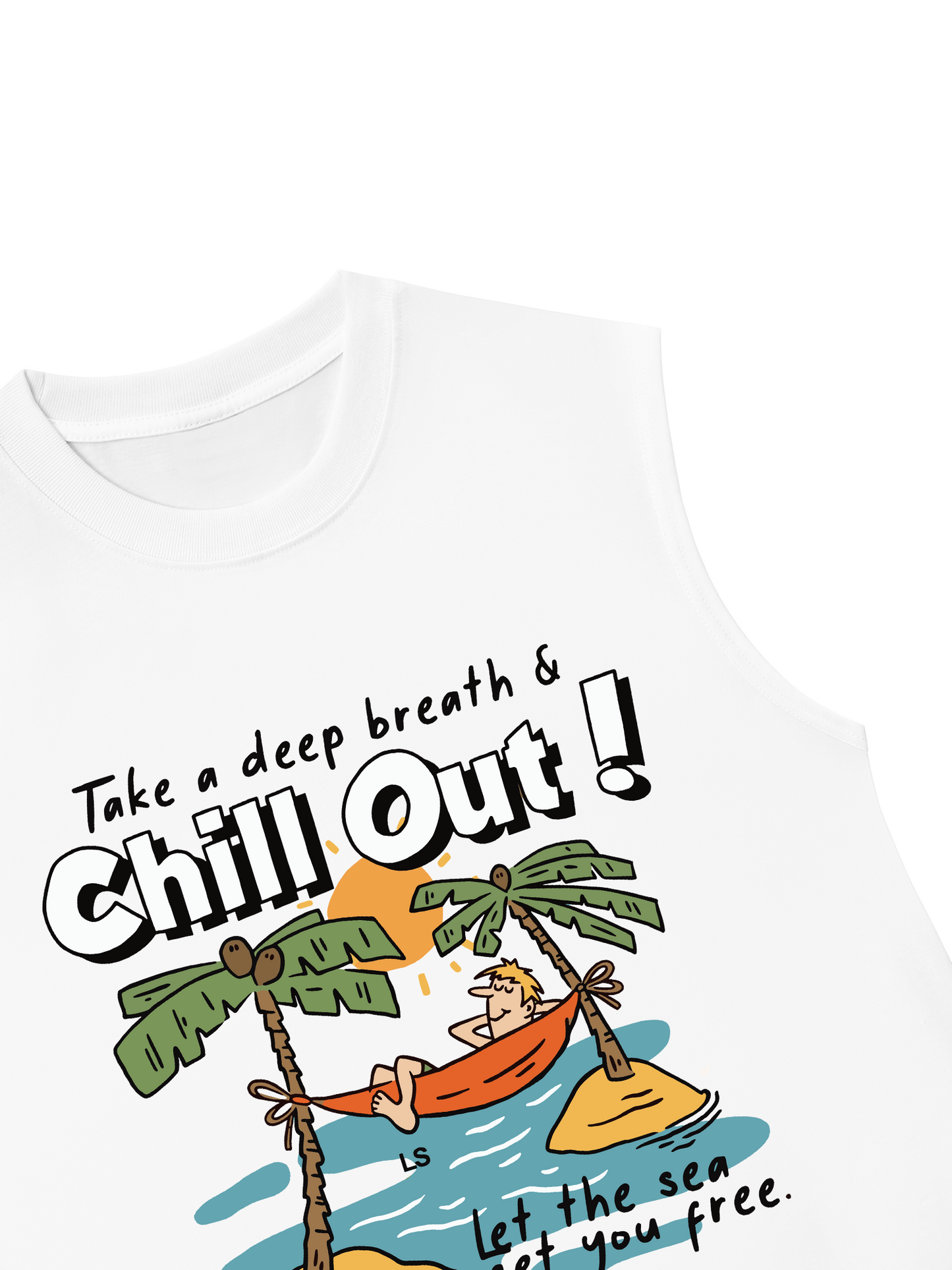 Áo Ba Lỗ Relaxed Fit Summer Vibes Chill Out