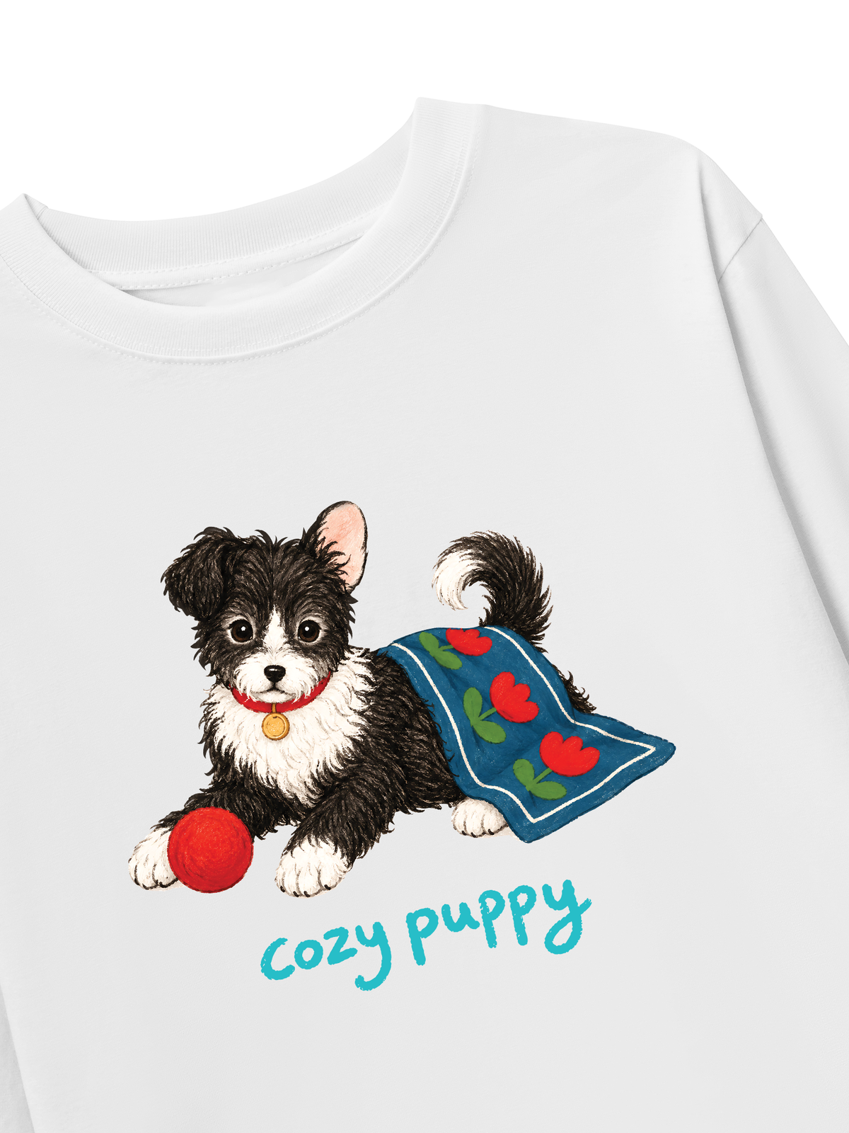 Áo Thun Dài Tay Cozy Puppy Tulip