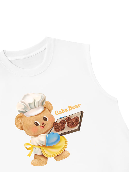 Áo Ba Lỗ Relaxed Fit Cake Bear
