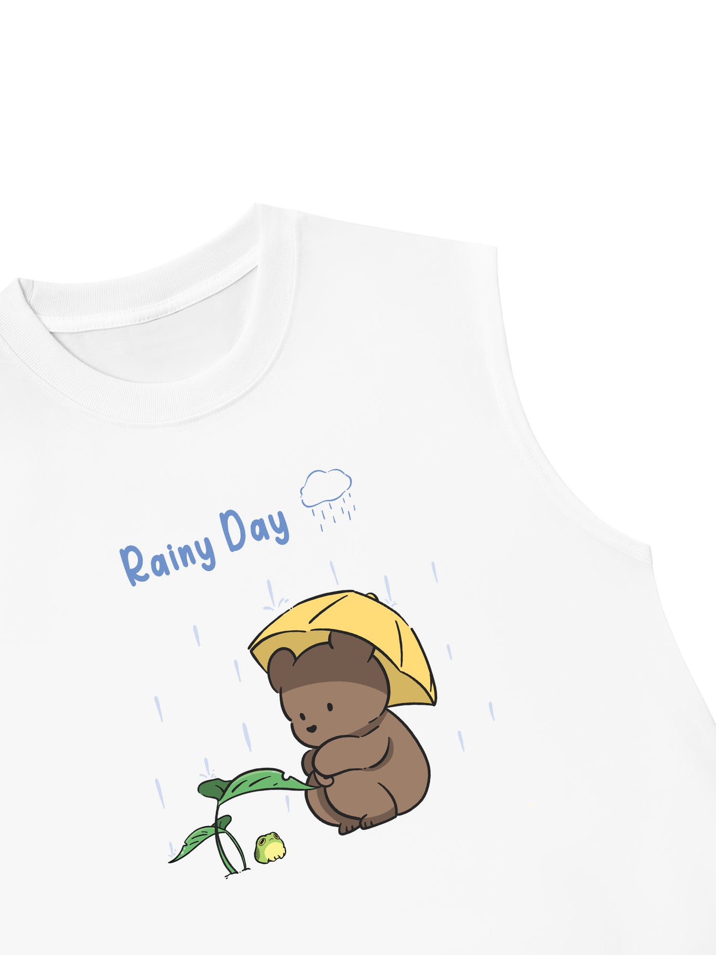 Áo Ba Lỗ Relaxed Fit Teddy Land Teddy Rainy Day