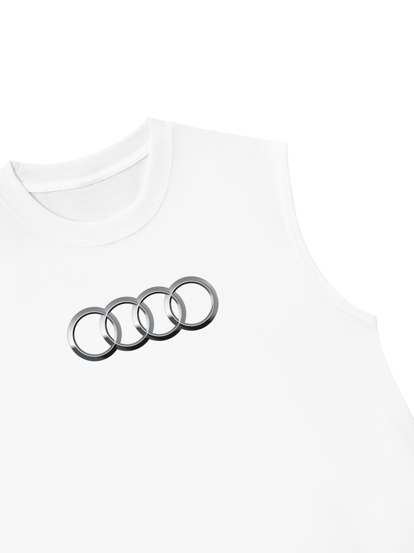 Áo Ba Lỗ Relaxed Fit CAR AUDI Black & White