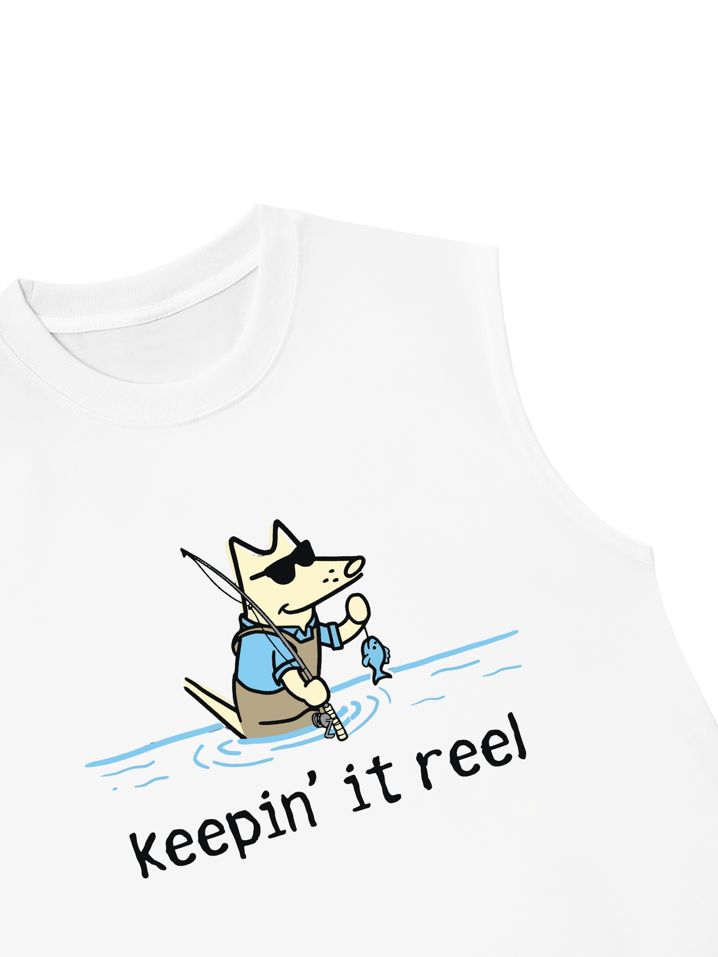 Áo Ba Lỗ Relaxed Fit Go Outside Keep It Reel