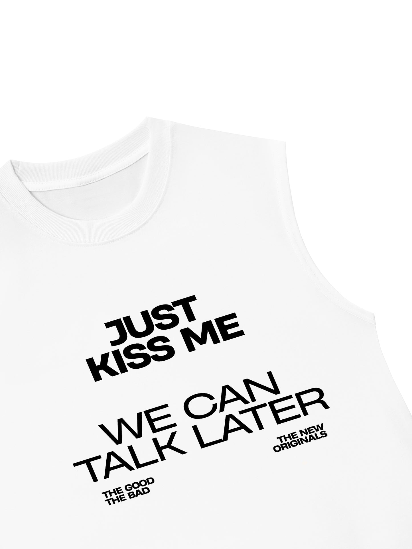 Áo Ba Lỗ Relaxed Fit Life Vibe Just Kiss Me