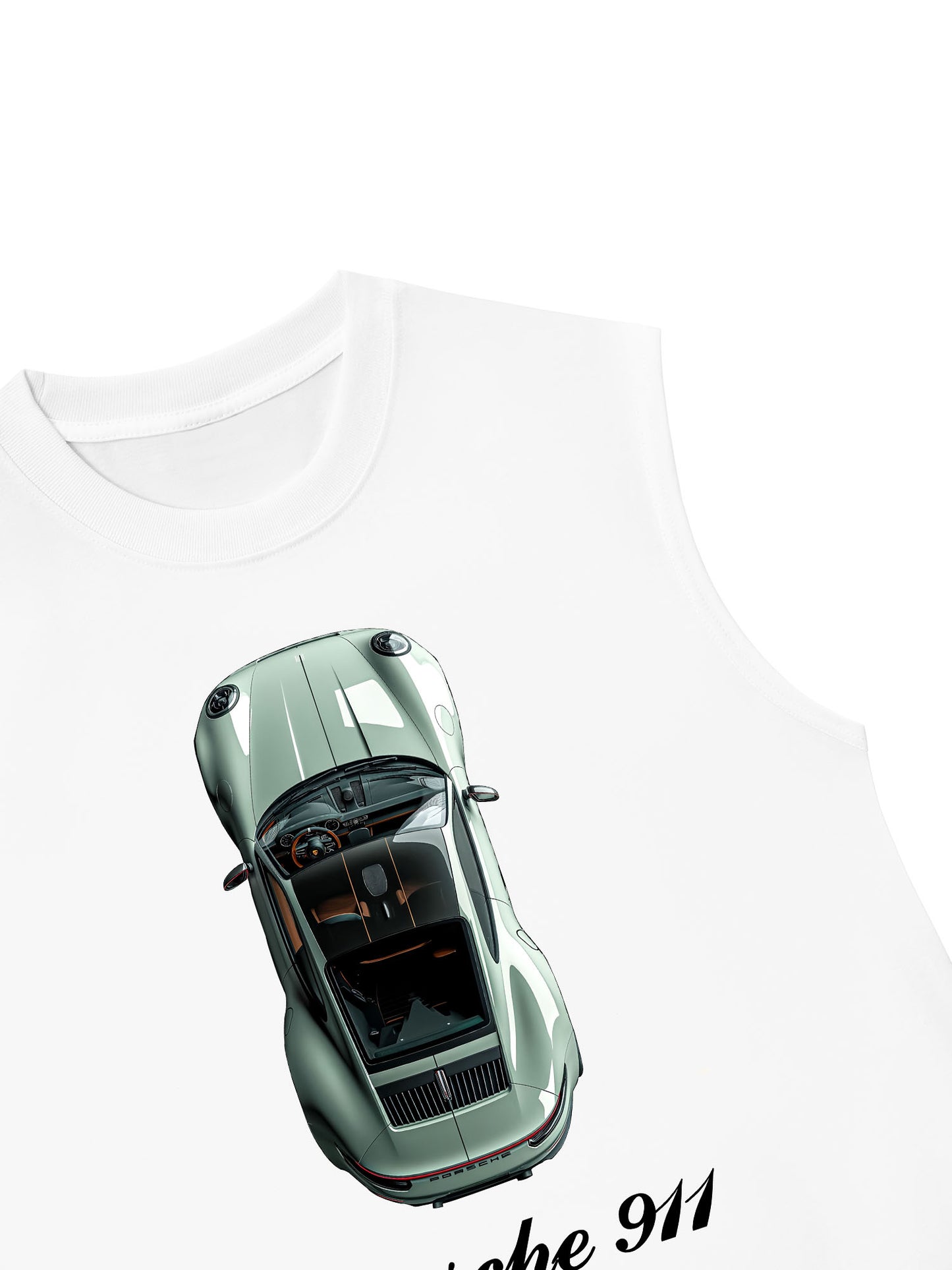 Áo Ba Lỗ Relaxed Fit Porsche 911 Top View