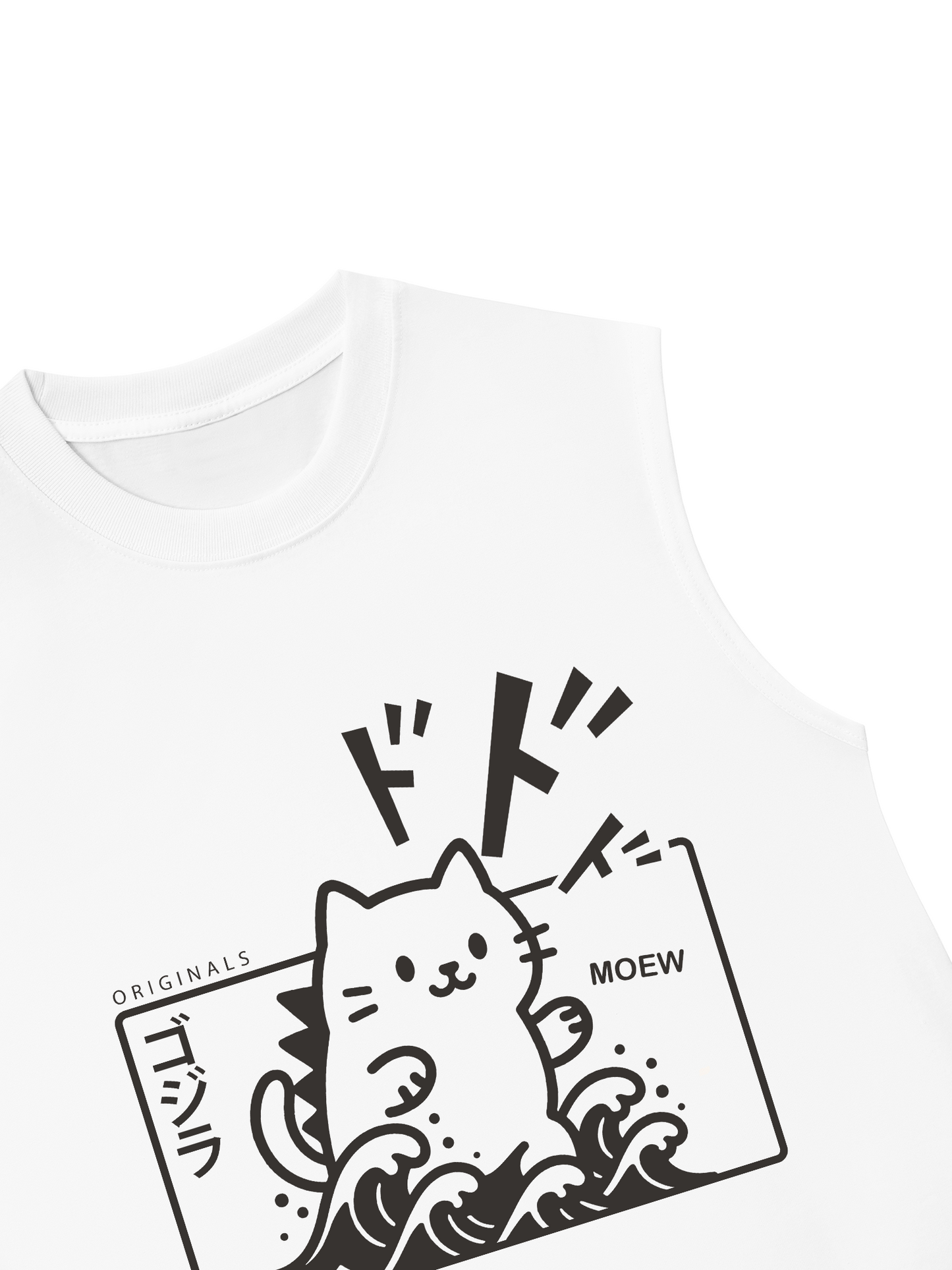 Áo Ba Lỗ Relaxed Fit Japan Spirit Godzilla Meow