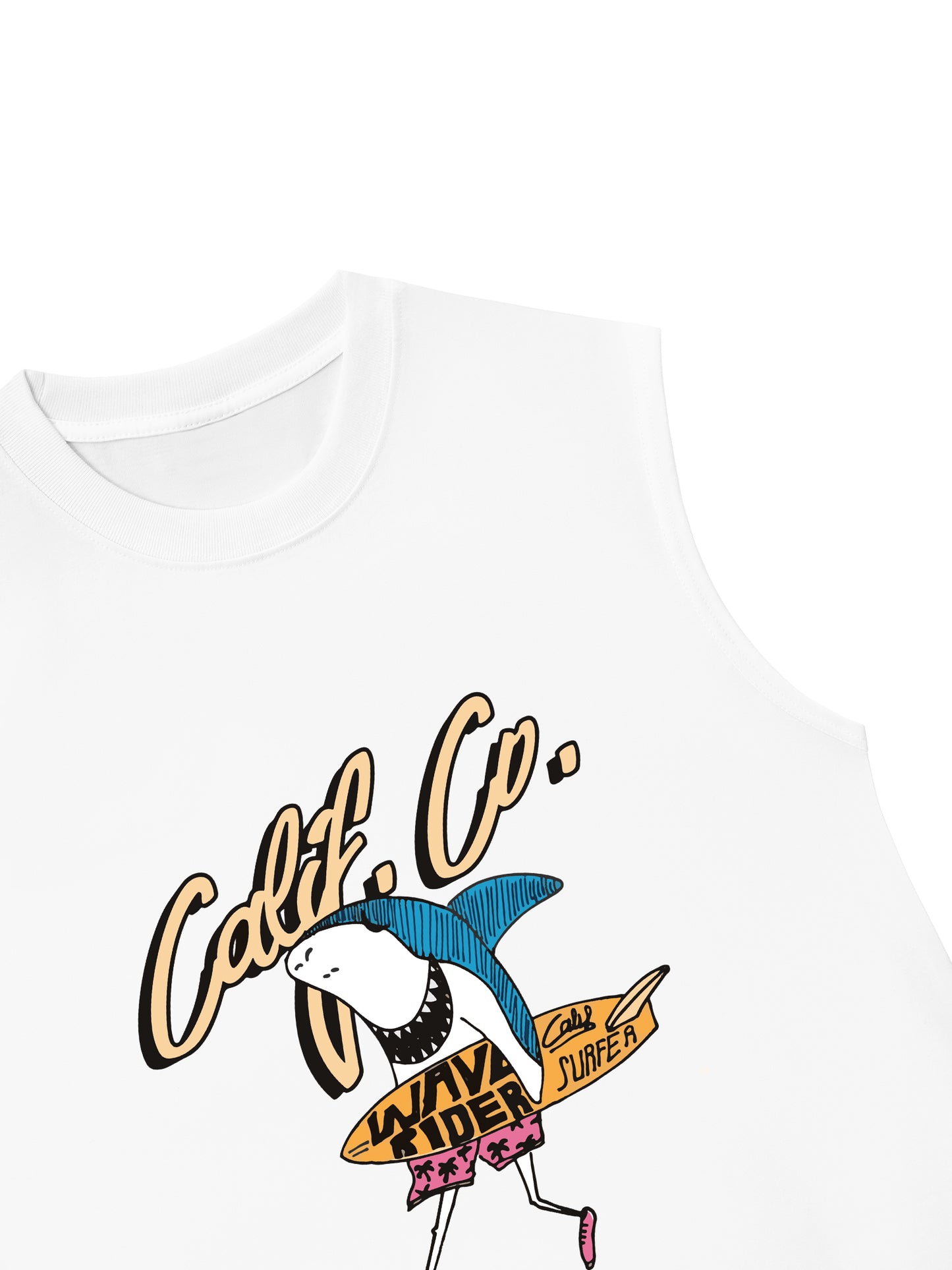 Áo Ba Lỗ Relaxed Fit Ocean Shark Surf
