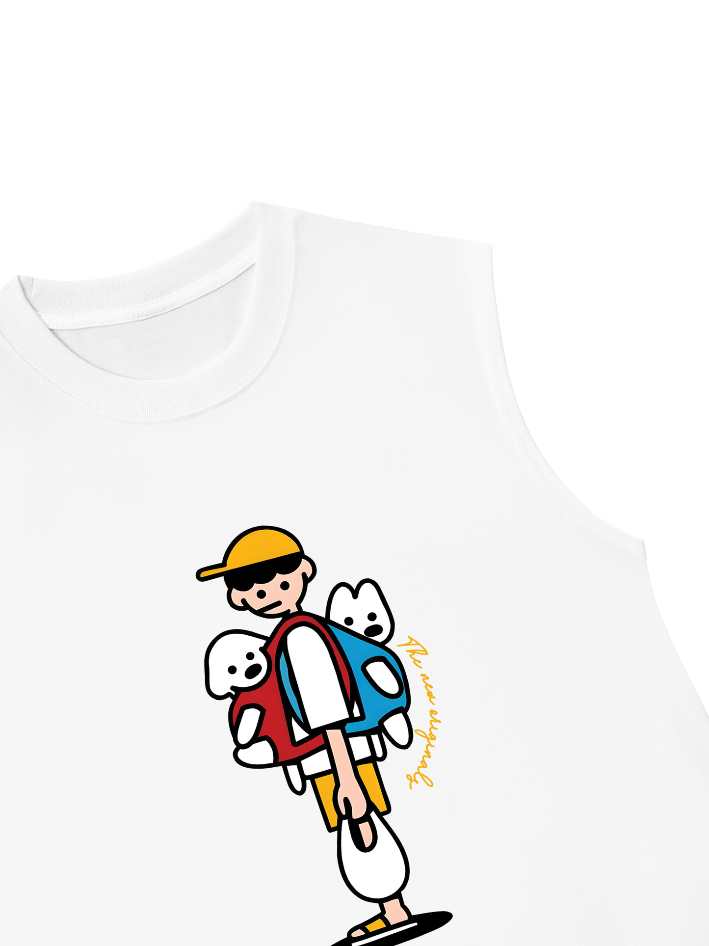 Áo Ba Lỗ Relaxed Fit Let_s Go