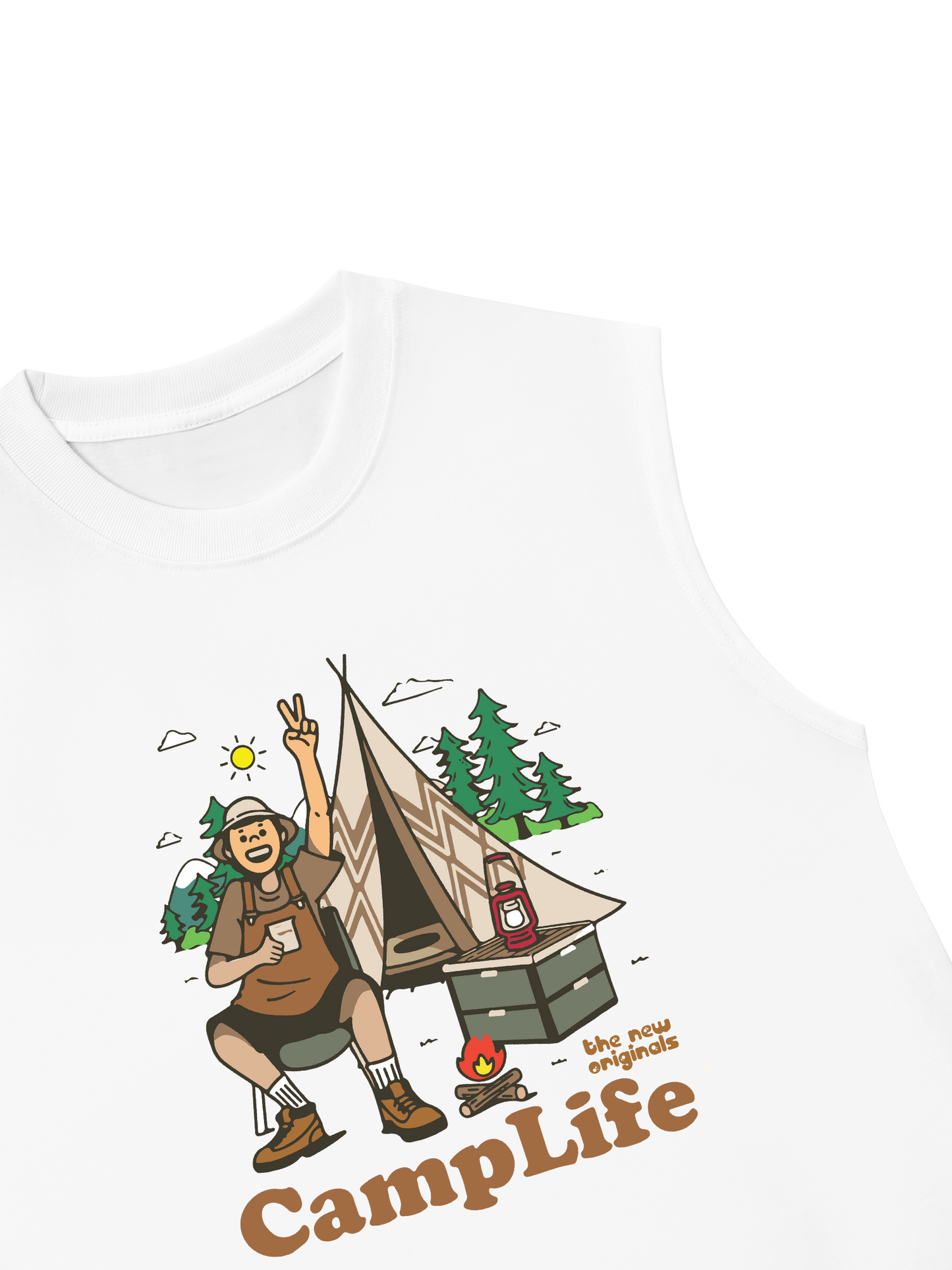 Áo Ba Lỗ Relaxed Fit Camplife Original