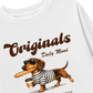 Áo Thun Dài Tay  Daily Mood Coffee Dachshund