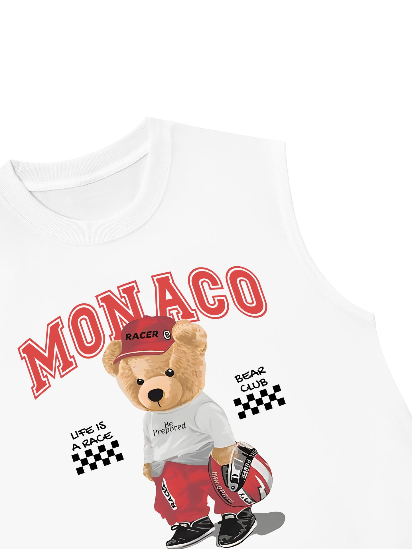 Áo Ba Lỗ Relaxed Fit Monaco Bear Club