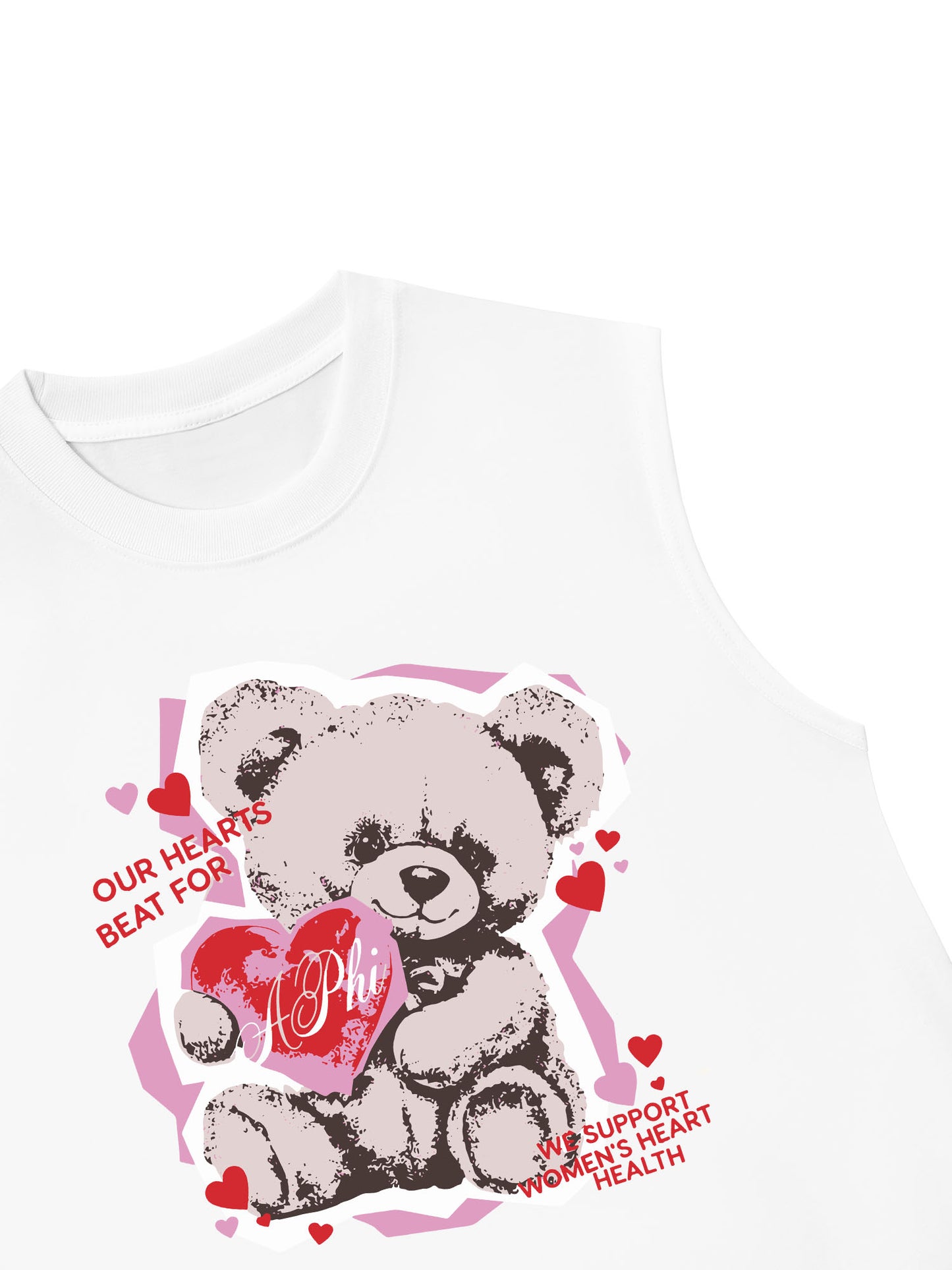 Áo Ba Lỗ Relaxed Fit Our Hearts Beat For