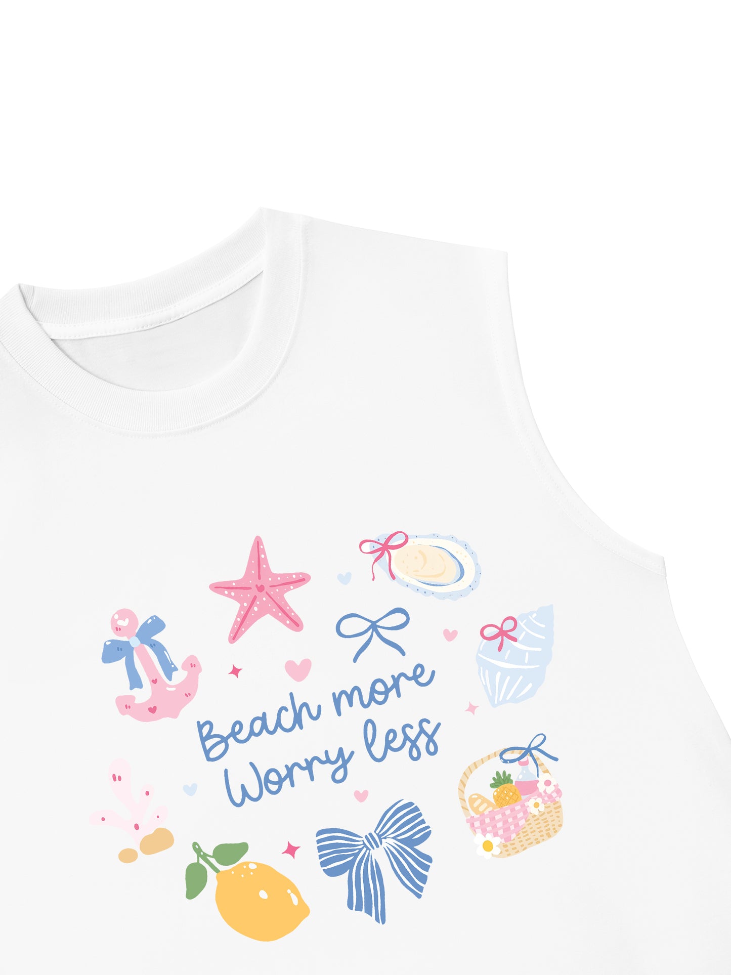Áo Ba Lỗ Relaxed Fit Beach More Worry Less