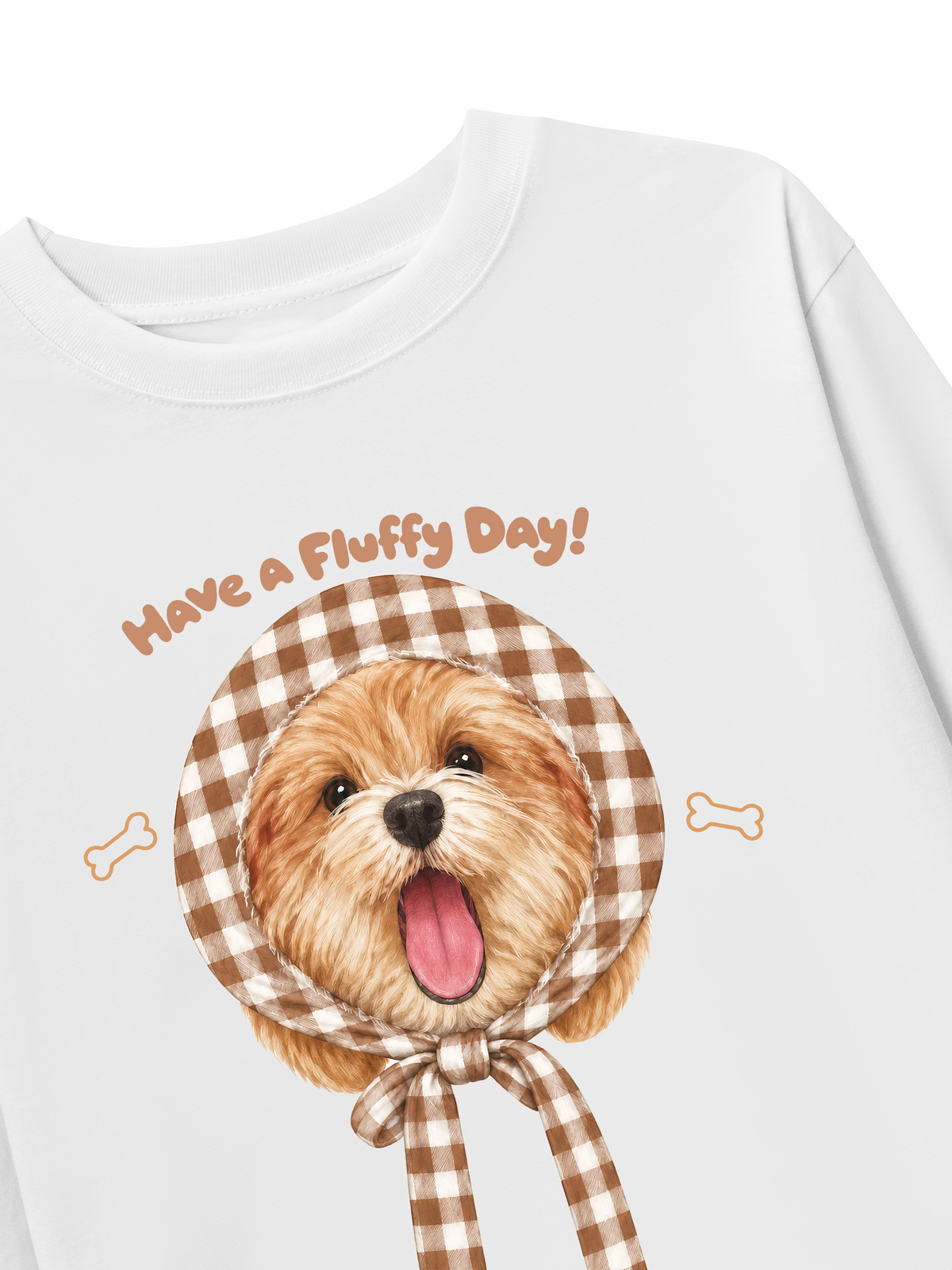 Áo Thun Dài Tay Brown Have A Fluffy Day!