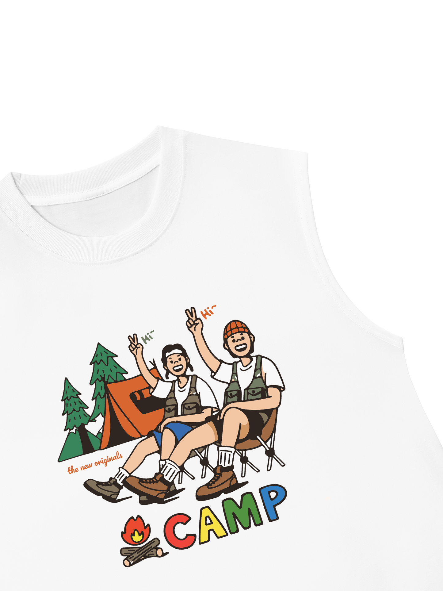 Áo Ba Lỗ Relaxed Fit Go Camping