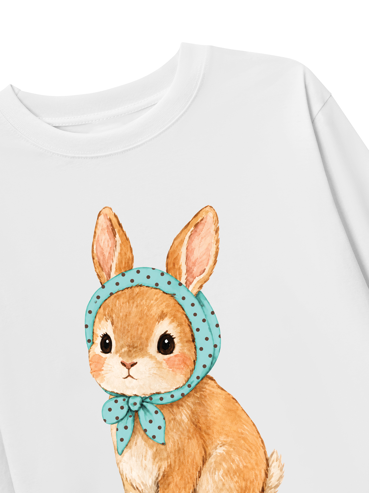 Áo Thun Dài Tay  Blue Tiffany Dotty Bunny