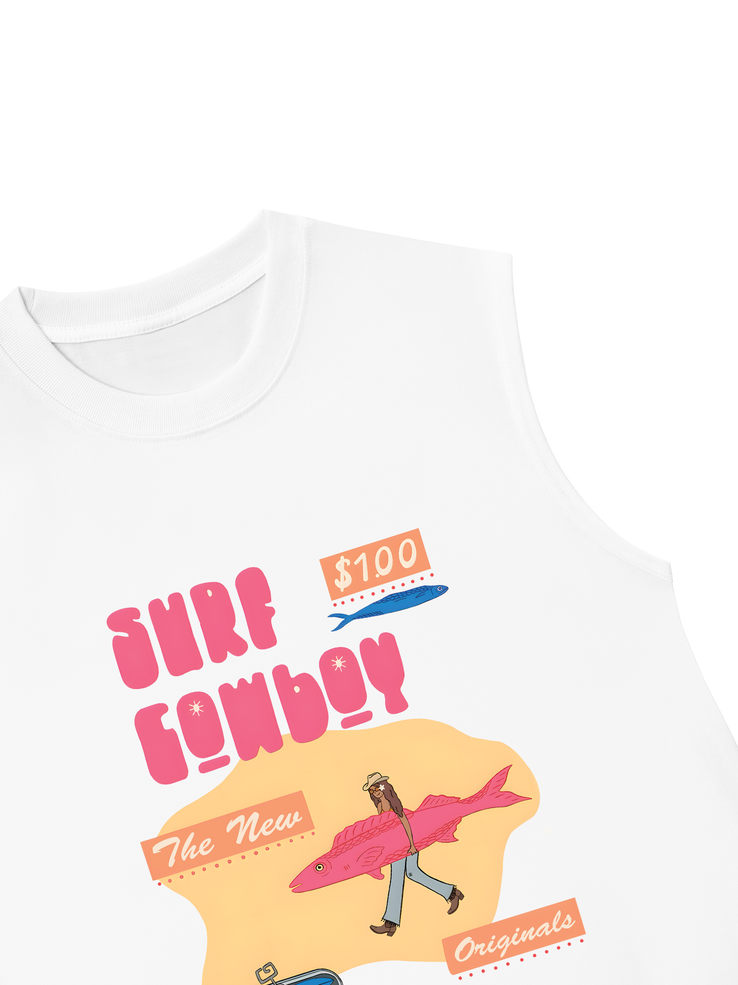 Áo Ba Lỗ Relaxed Fit Summer Vibes GoTo Beach Cowboy