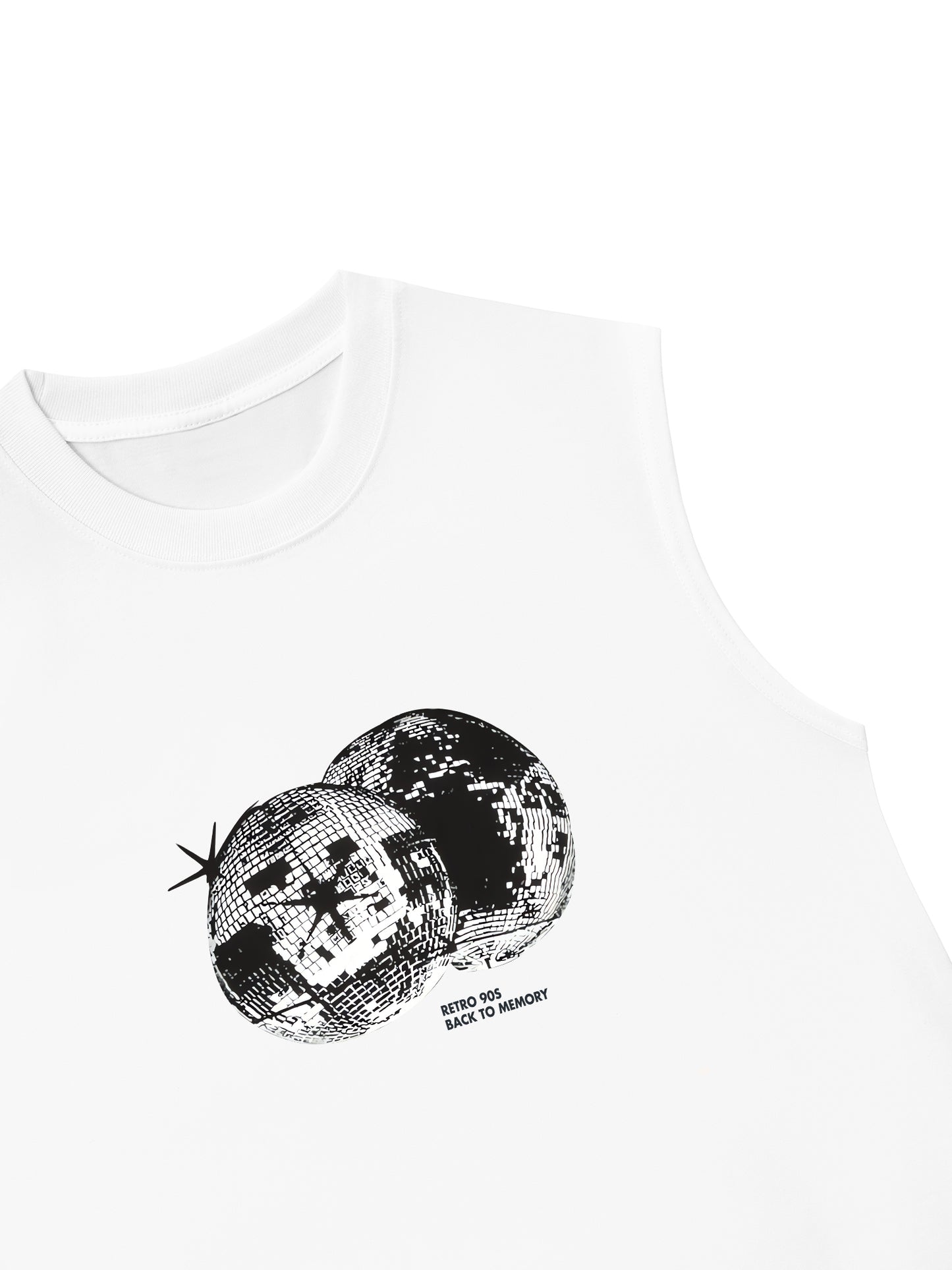 Áo Ba Lỗ Relaxed Fit Retro 90s Disco Ball
