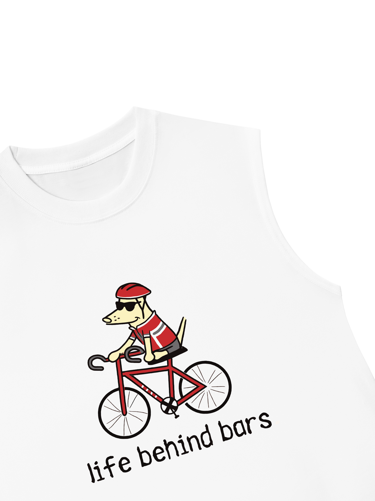 Áo Ba Lỗ Relaxed Fit Go Outside Life Behind Bars
