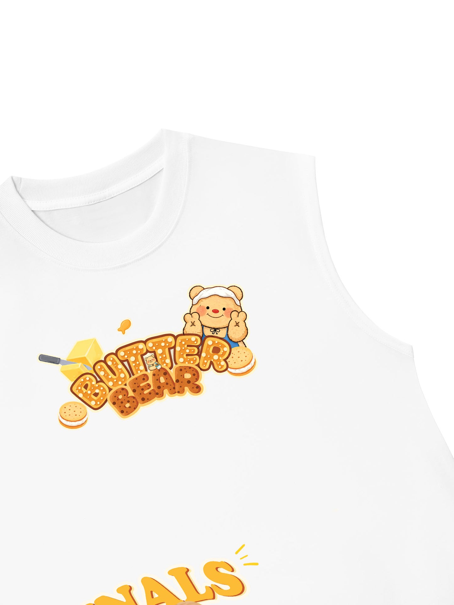 Áo Ba Lỗ Relaxed Fit Teddy Land Butter Bear