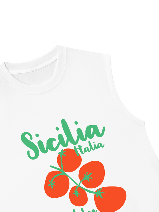 Áo Ba Lỗ Relaxed Fit Sicilia Italia
