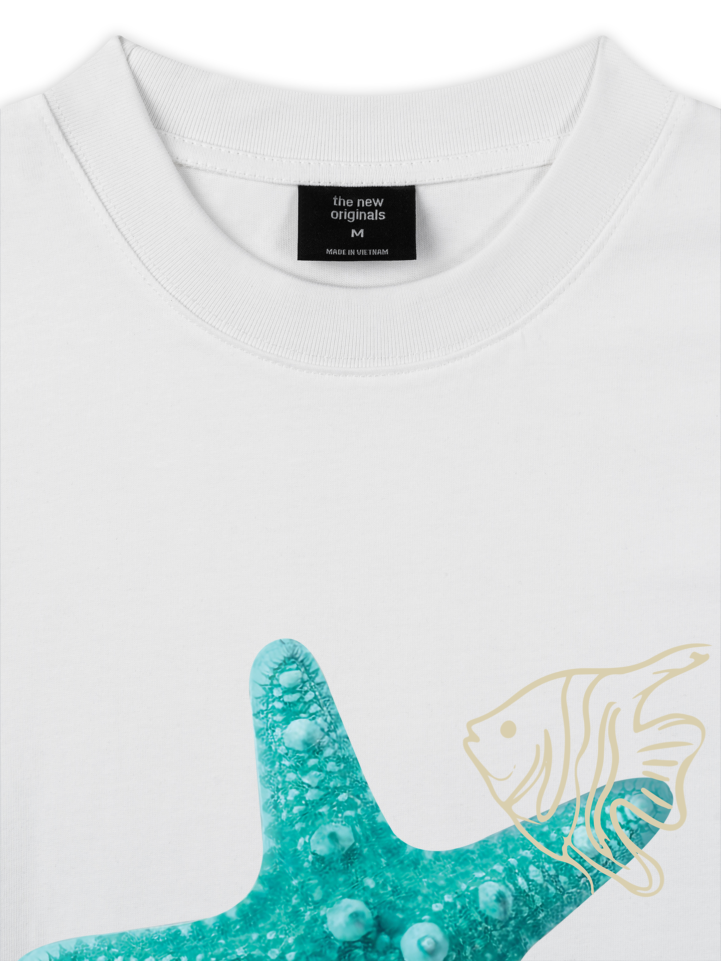 Áo Thun Relaxed Fit  Blue Tiffany Starfish