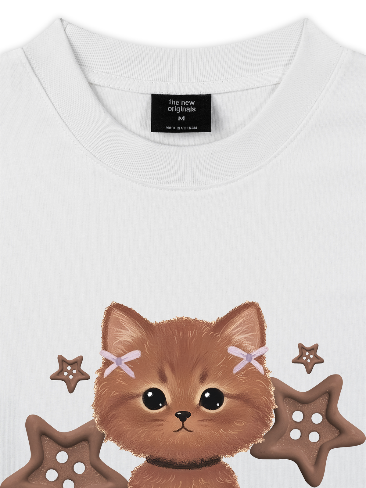 Áo Thun Relaxed Fit Brown Cat