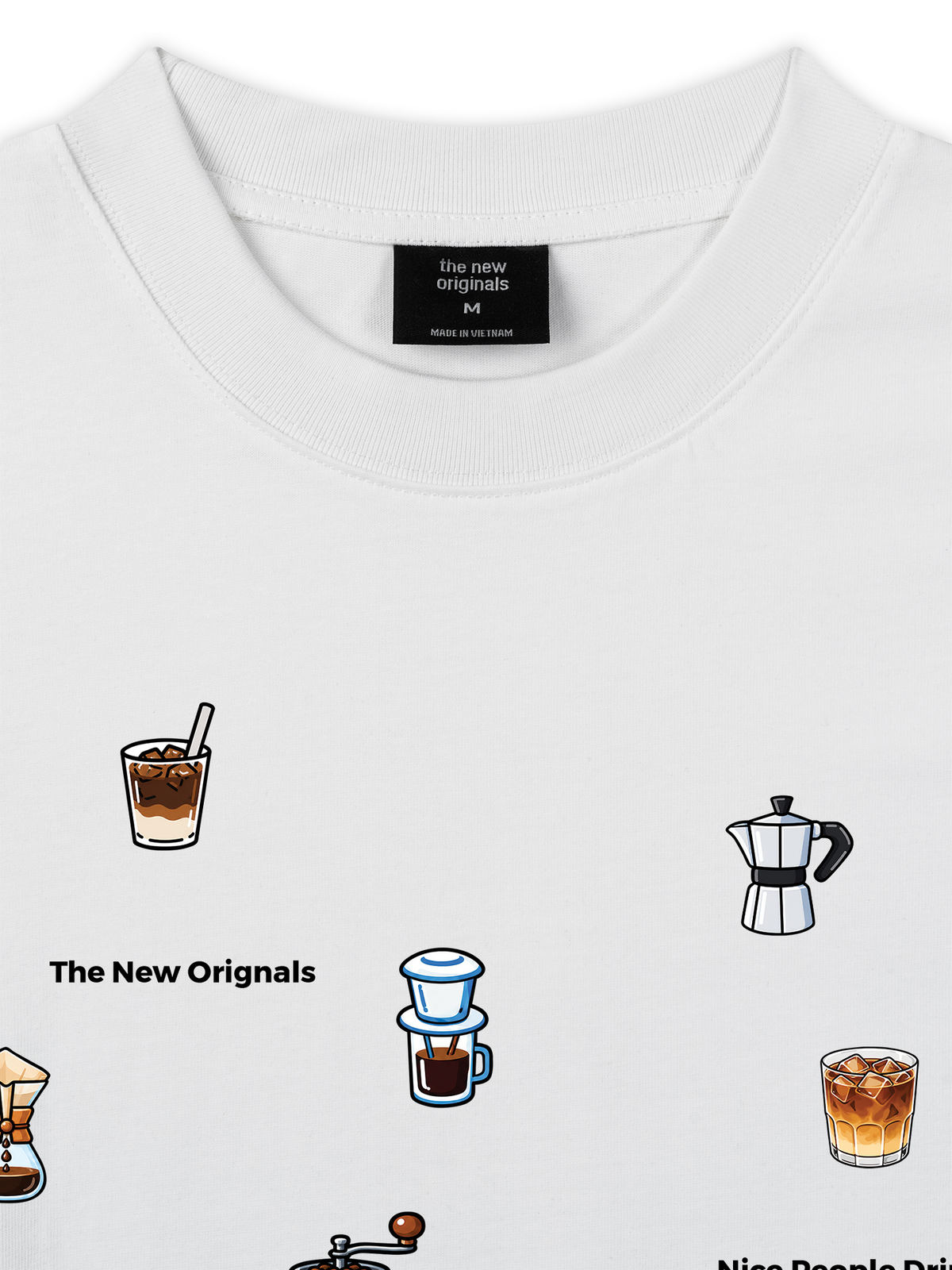 Áo Thun Relaxed Fit Nice People Drink Good Coffee