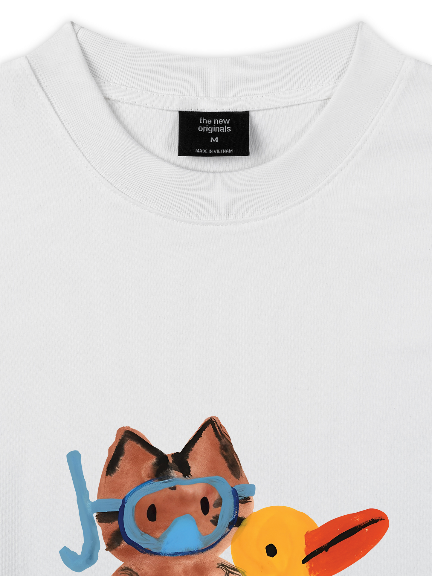 Áo Thun Relaxed Fit Summer Vibes Cat And Duck