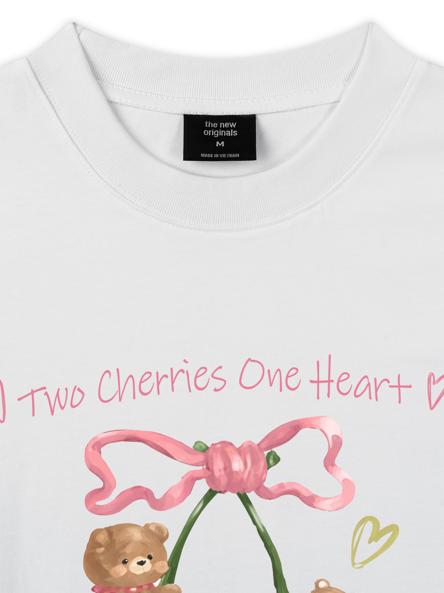 Áo Thun Relaxed Fit Daily Cuties Two Cherries One Heart