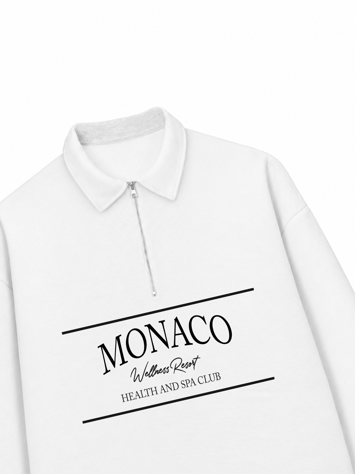 Áo Sweater Polo Nỉ Hai Da MONACO