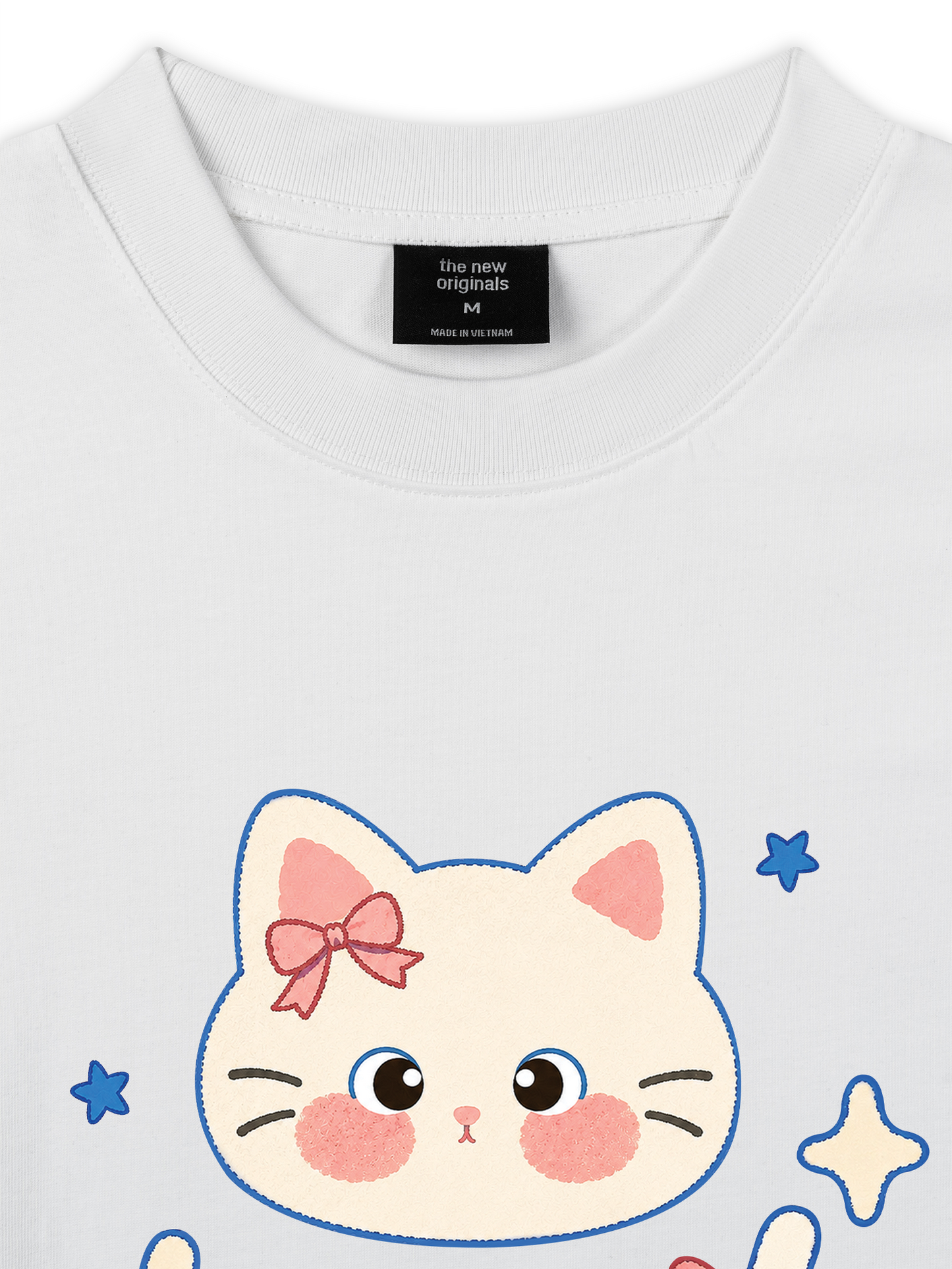 Áo Thun Relaxed Fit Blue Kitty