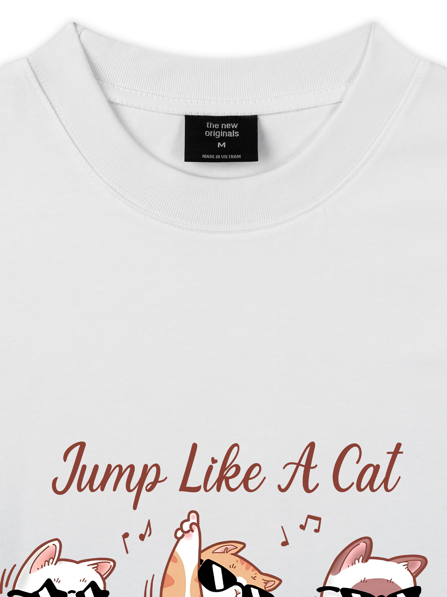 Áo Thun Relaxed Fit Animal Mood Jump Like A Cat