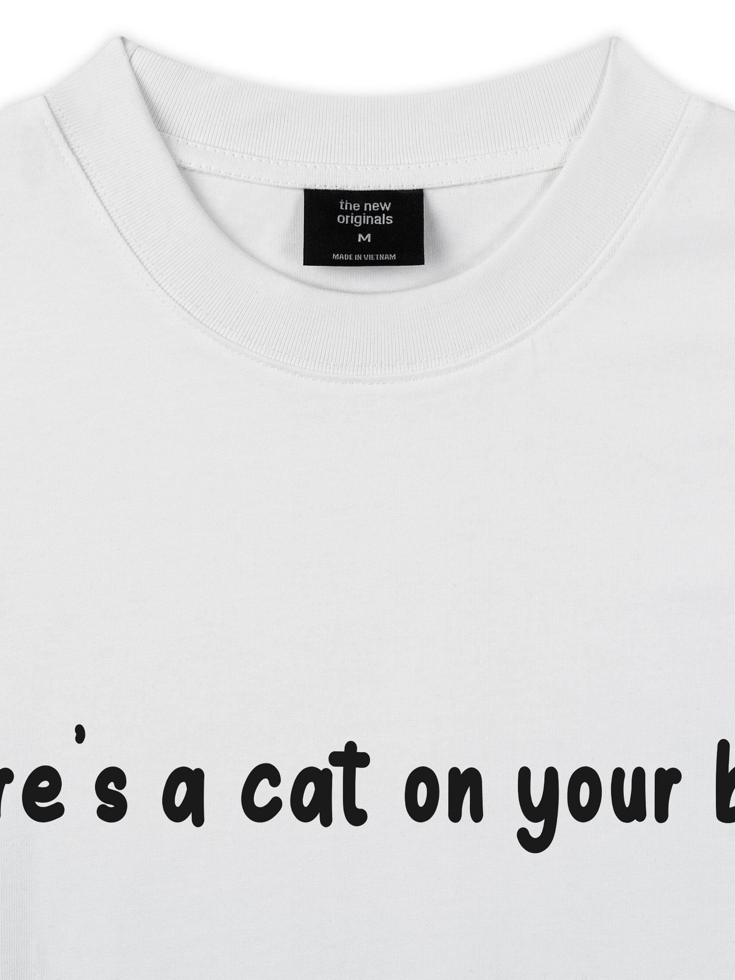 Áo Thun Relaxed Fit Animal Mood There's A Cat On Your Back