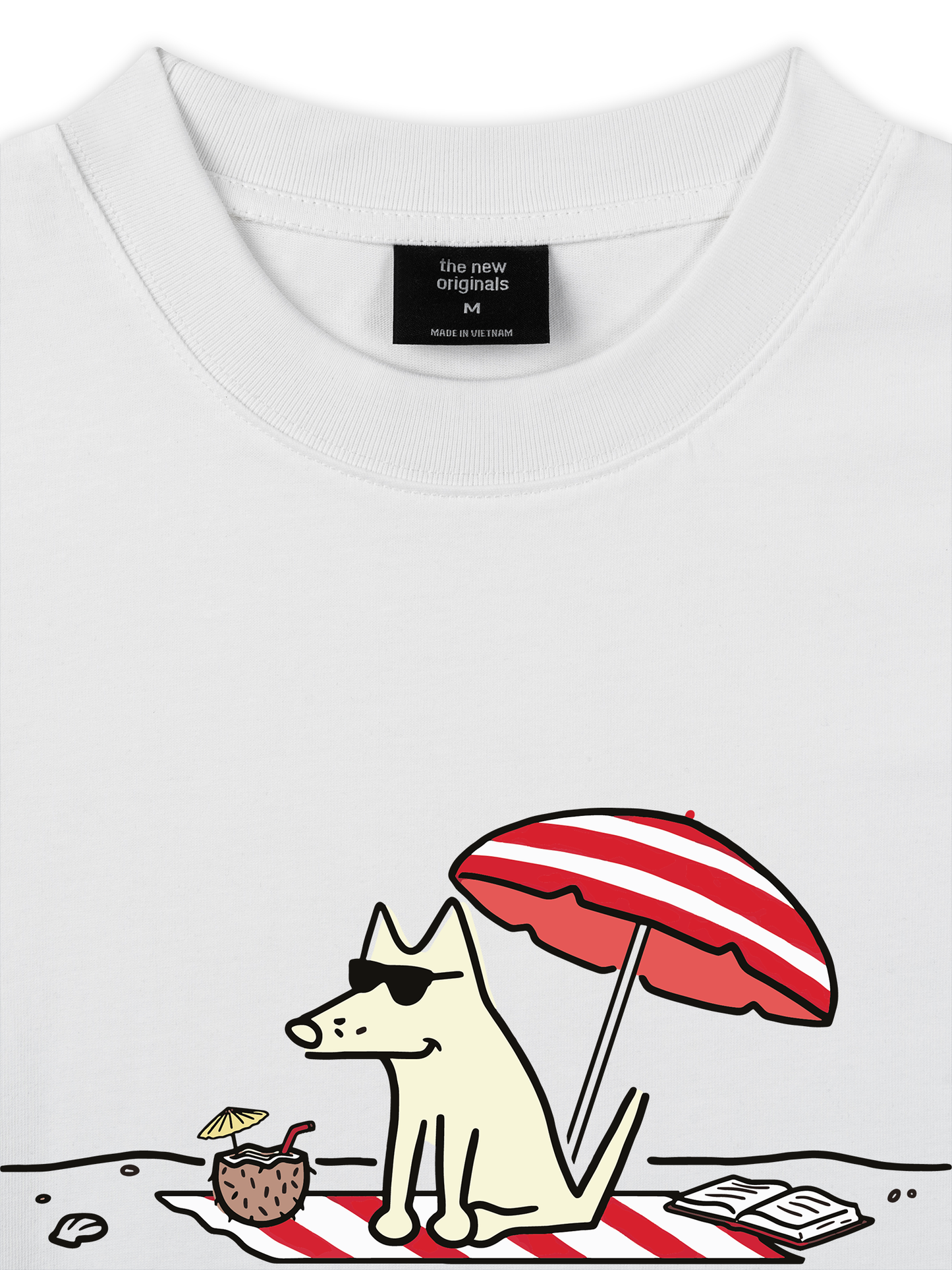 Áo Thun Relaxed Fit Go Outside Resting Beach Face