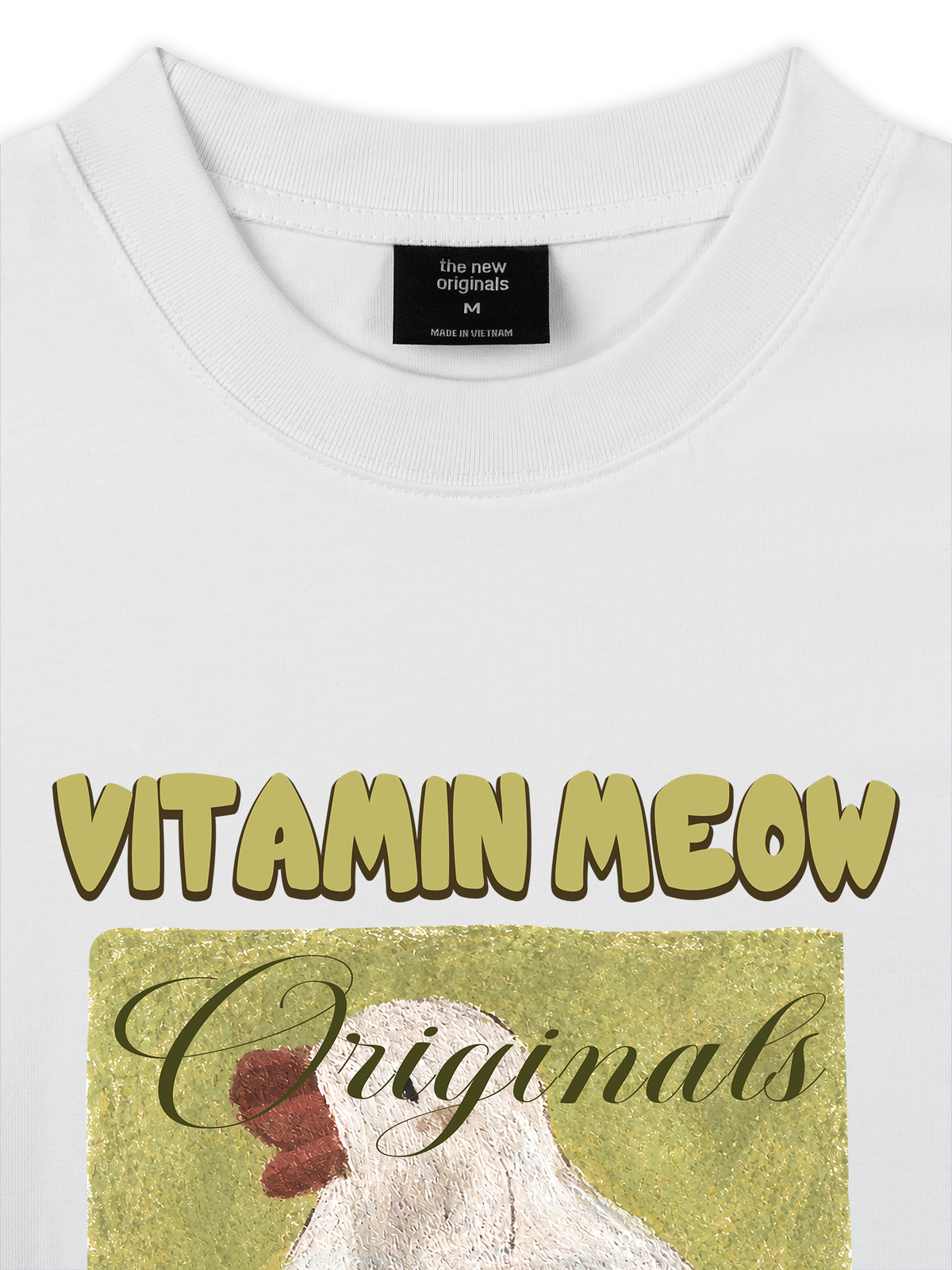 Áo Thun Relaxed Fit  Vitamin Meow With Duck