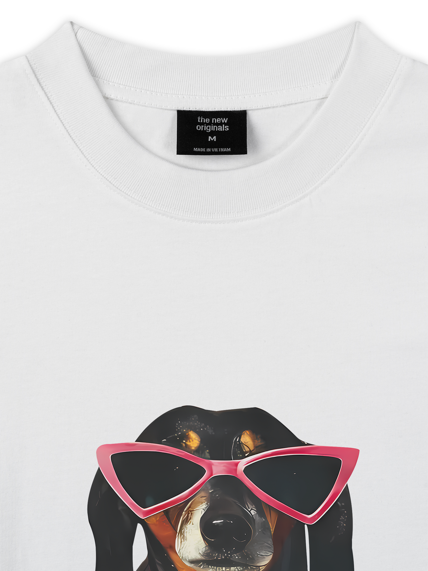 Áo Thun Relaxed Fit Animal Pink Glasses