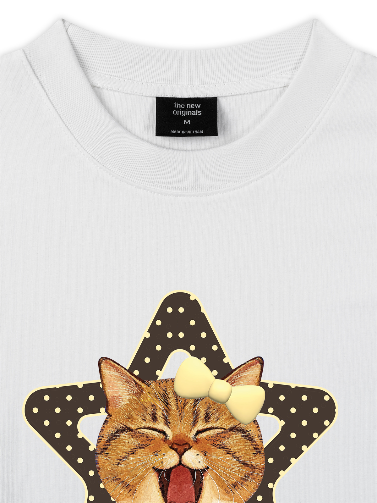 Áo Thun Relaxed Fit Cutie Girrl Star Meow