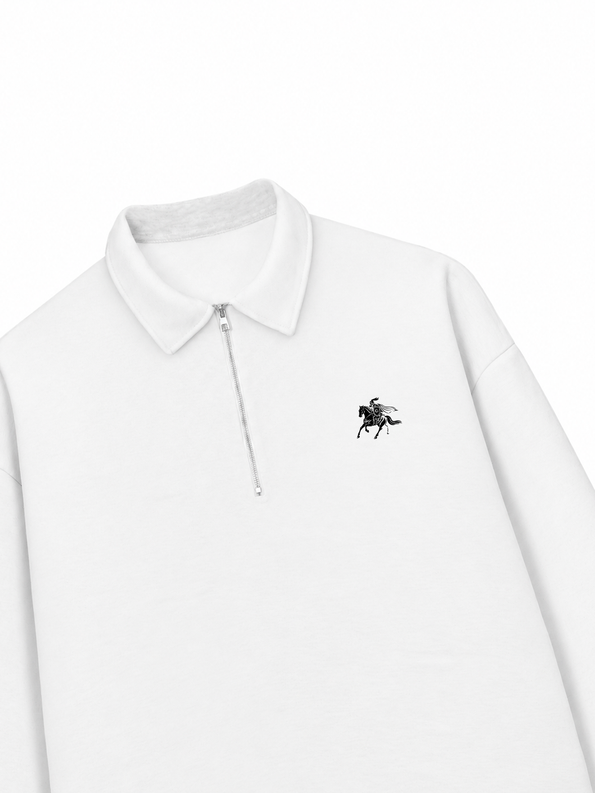 Áo Sweater Polo Nỉ Hai Da Royal Horse Crest