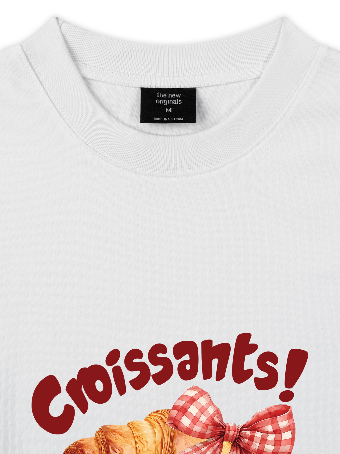 Áo Thun Relaxed Fit Sweet Pastry Red Bơ Croissant