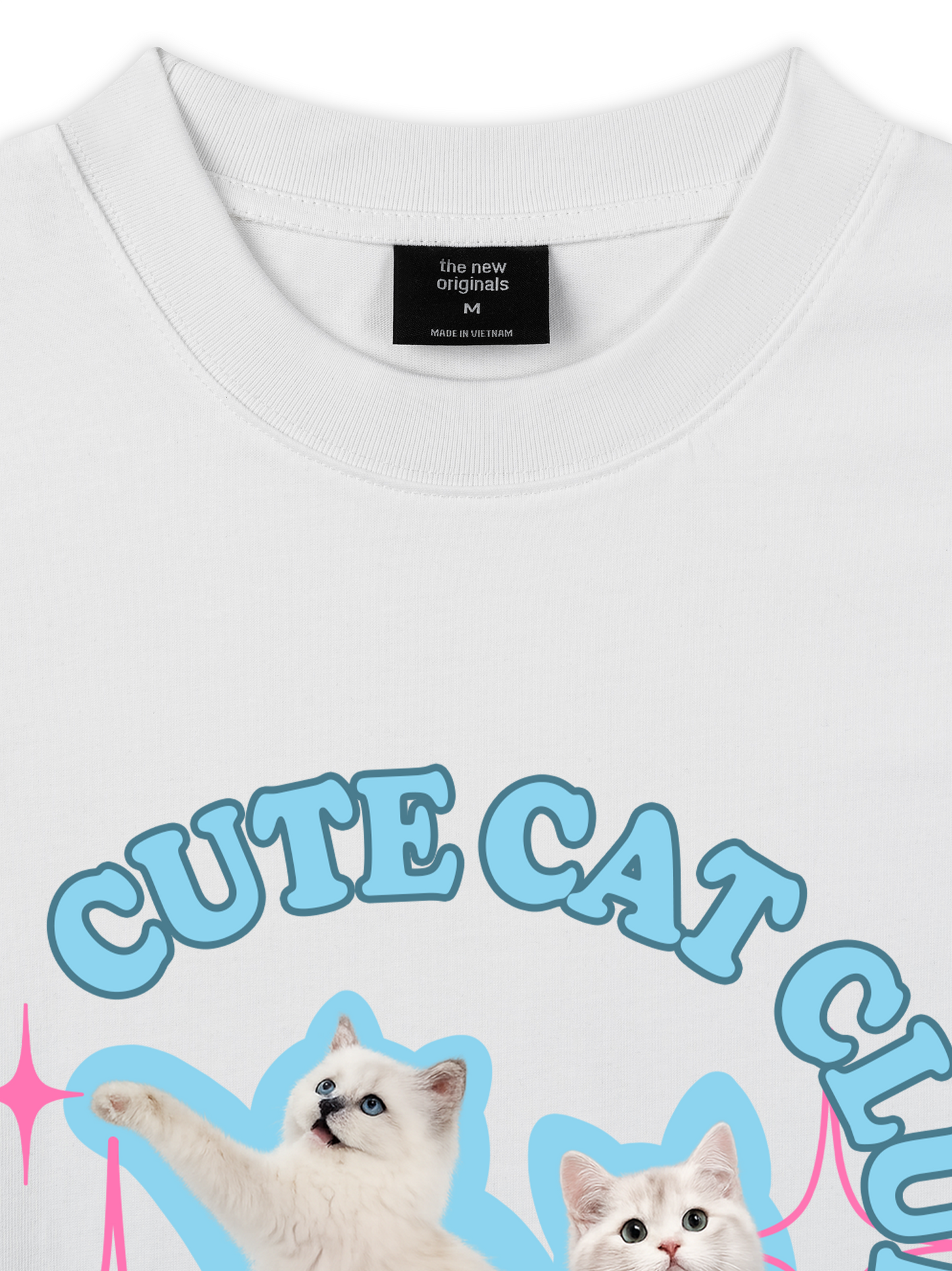Áo Thun Relaxed Fit Daily Cuties Cute Cat Club