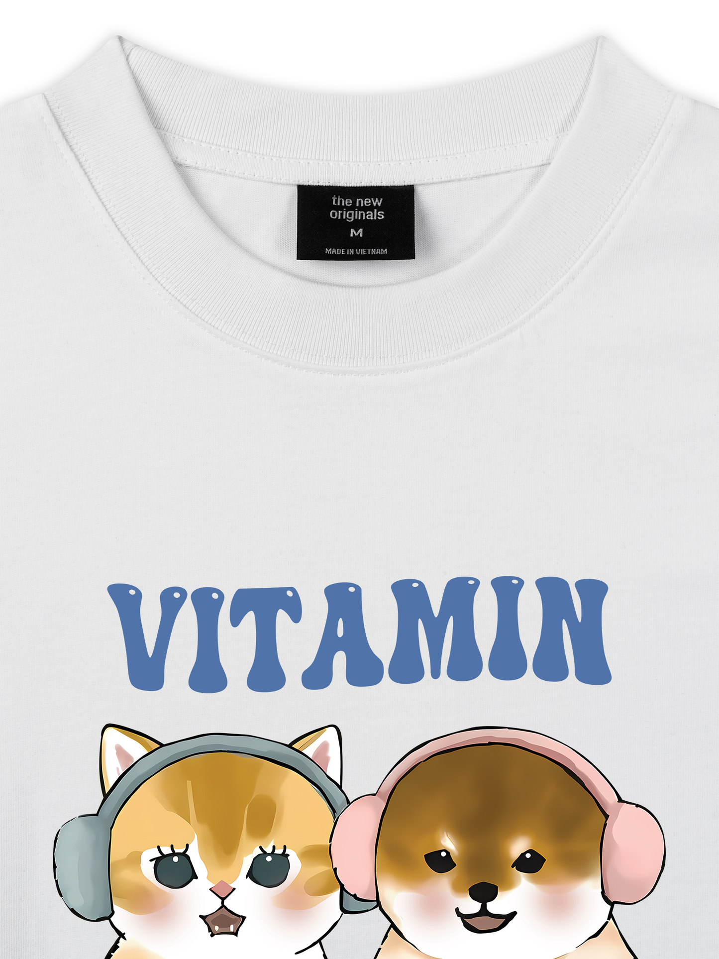 Áo Thun Relaxed Fit Vitamin Meow And Woof