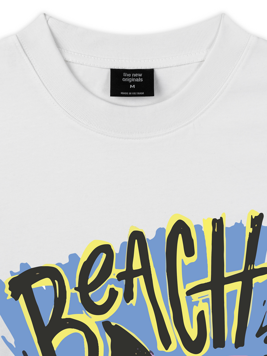 Áo Thun Relaxed Fit Ocean Beach Vibes Shark