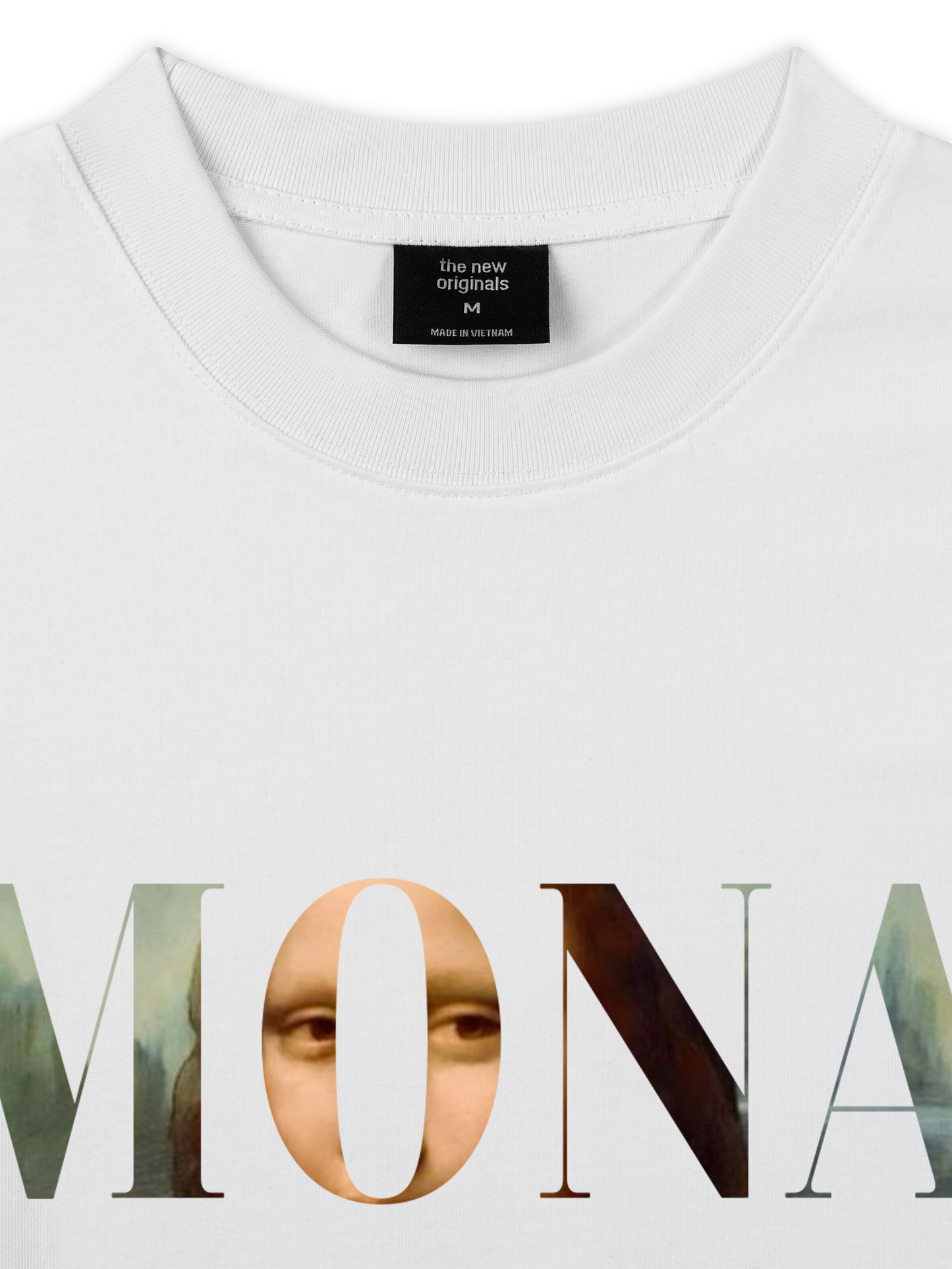 Áo Thun Relaxed Fit Masterpiece Mona Lisa Typography
