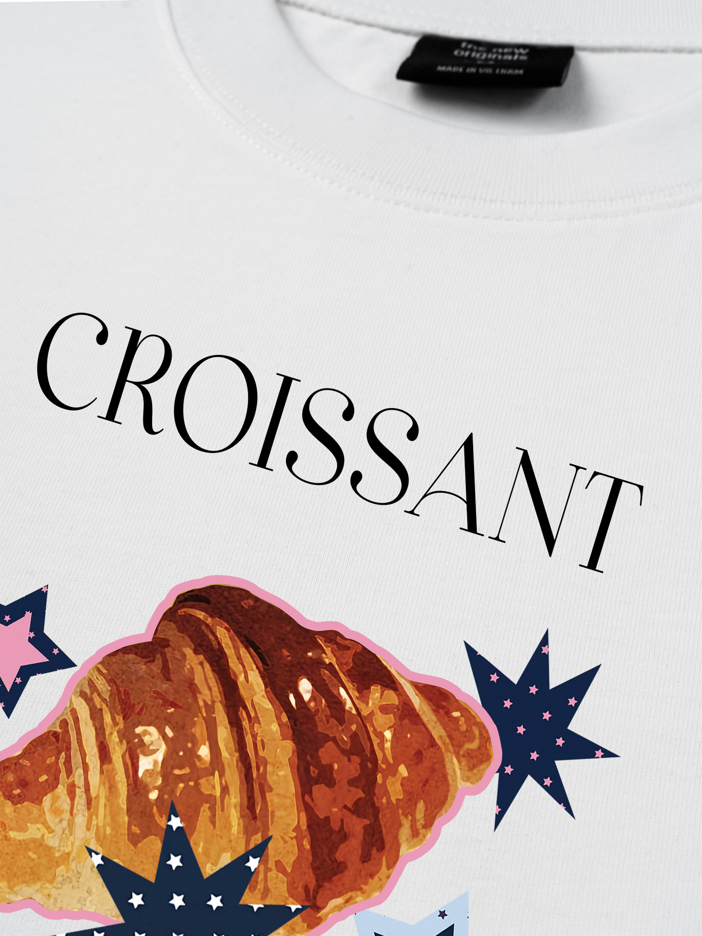 Áo Thun Relaxed Fit Croissant Y2K