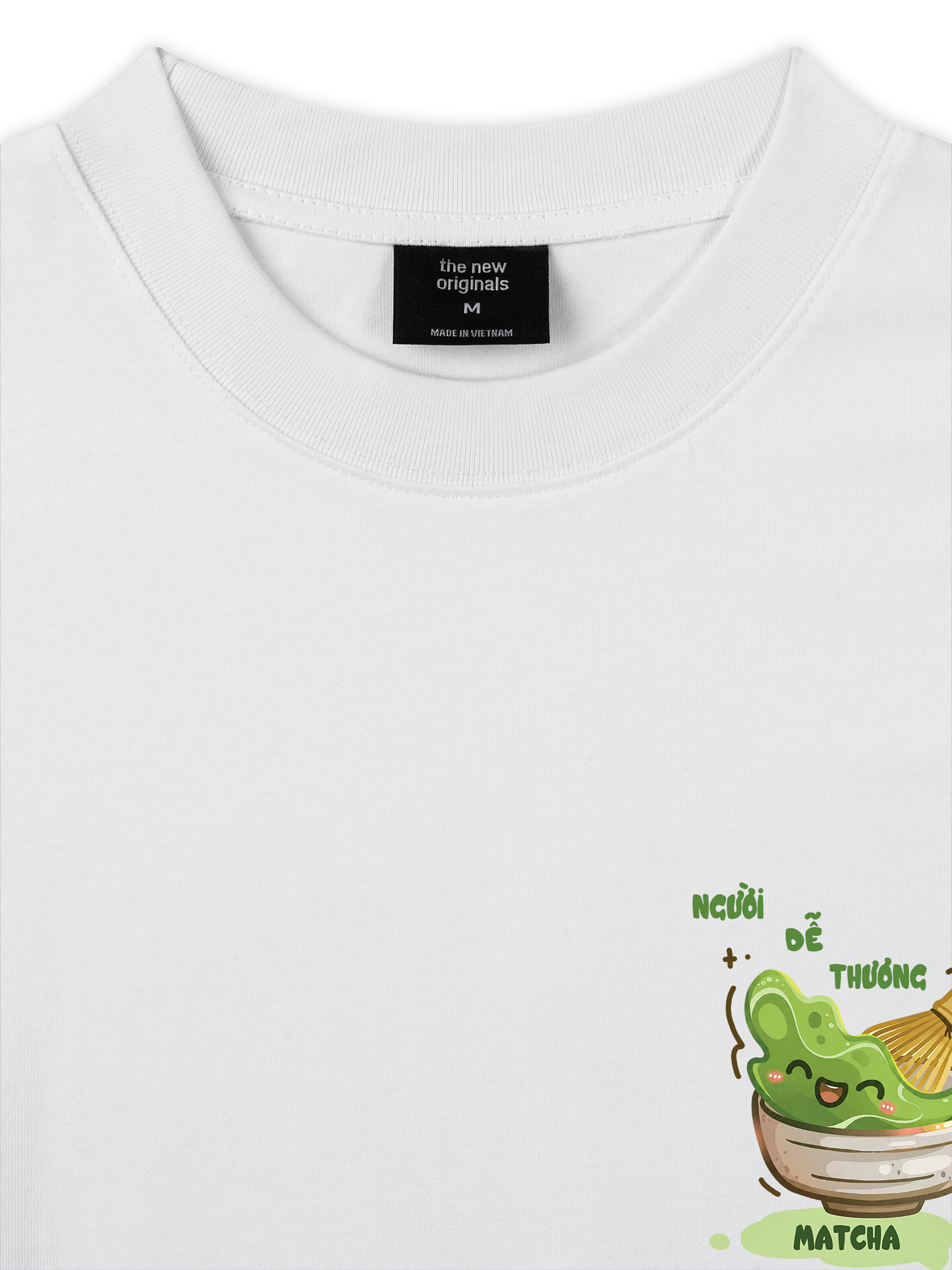Áo Thun Relaxed Fit Người Dễ Thương Thích Matcha