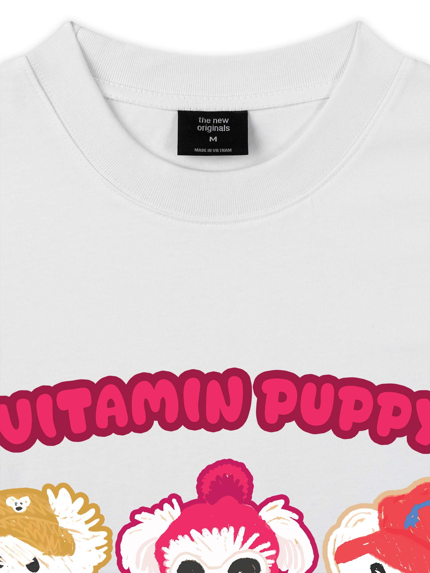 Áo Thun Relaxed Fit Animal Mood Viatmin Puppy