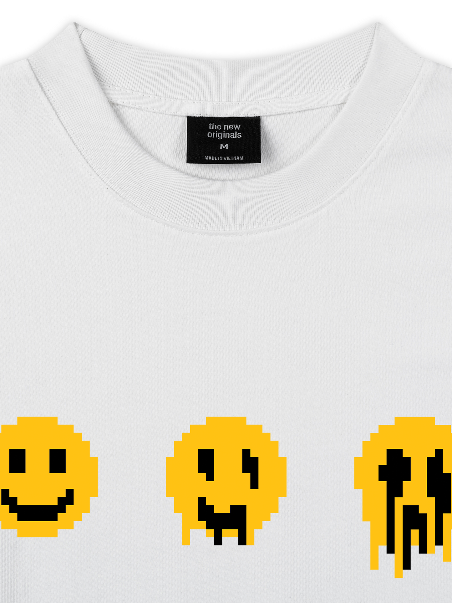 Áo Thun Relaxed Fit Pixel Universe Melted Face