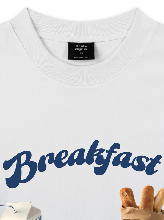 Áo Thun Relaxed Fit Sweet Pastry Milk And Bread