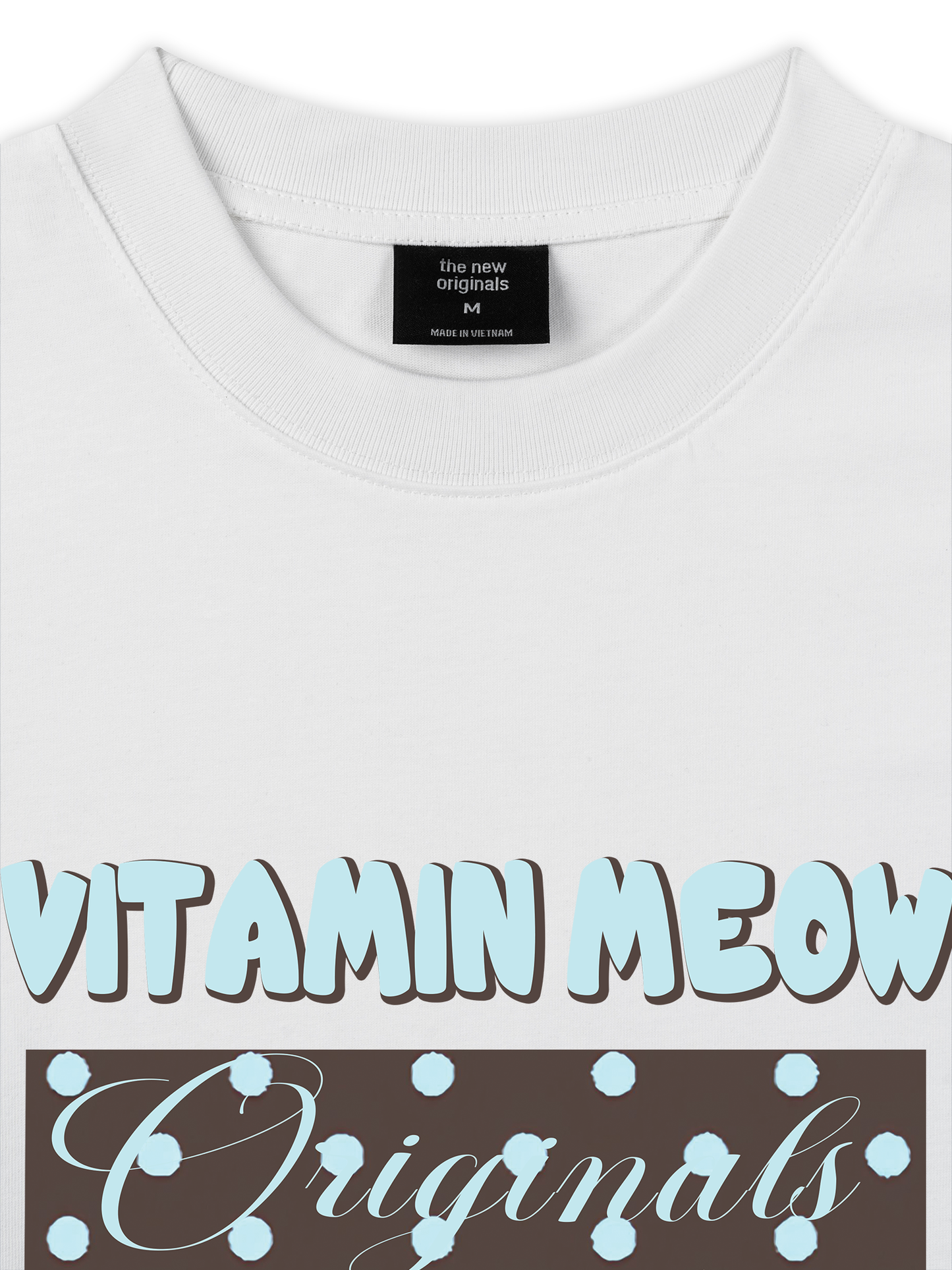 Áo Thun Relaxed Fit Vitamin Meow Blue Tiffany